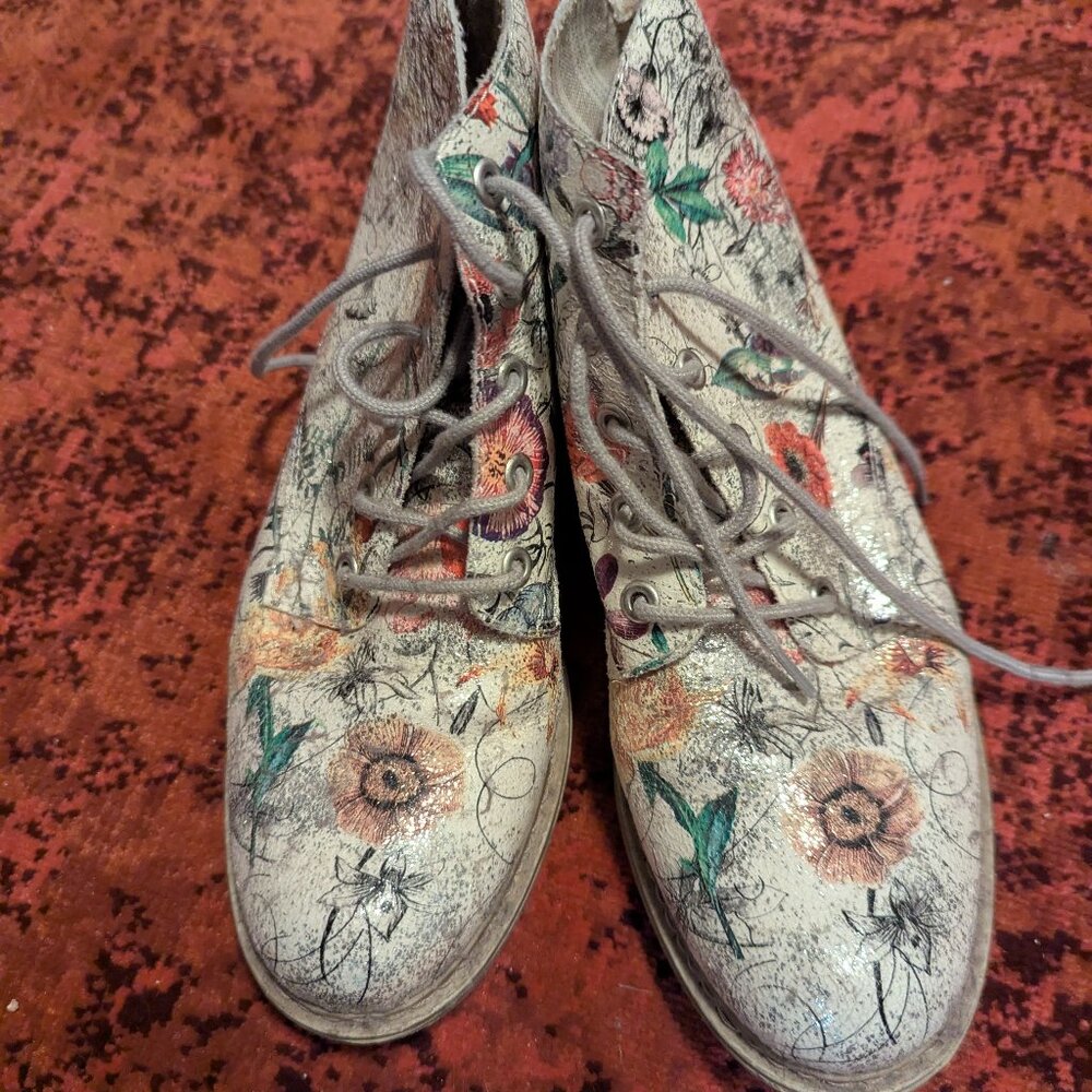 Rieker Shiny Floral Shoes